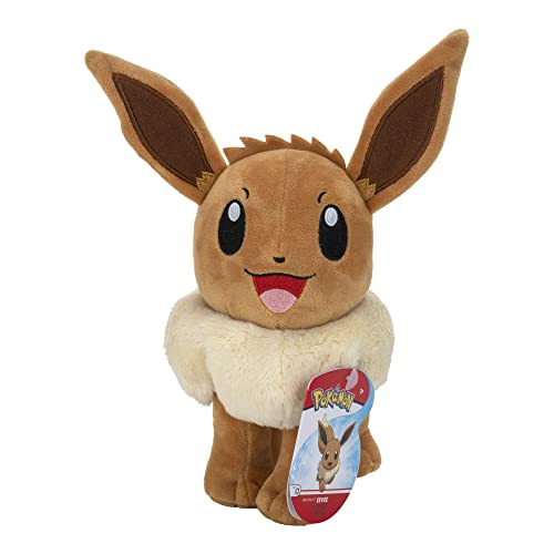 Pokemon PKW2386 Eevee PLUSH-8-Inch Pokemon Plush-Authentic Details-Toys for Kids, Multi - Eevee