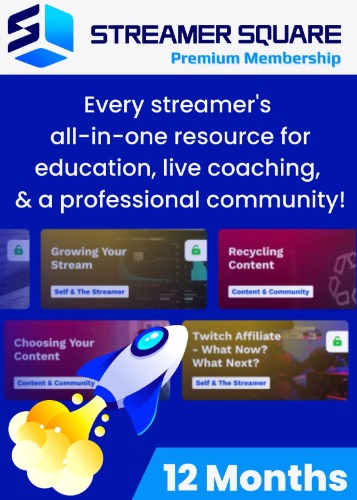 Premium 12 Month Membership - StreamerSquare
