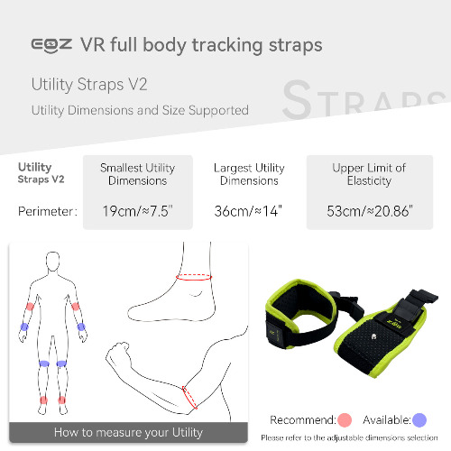 EOZ VR Straps | Utility V2 Velcroless ( Formerly Arms Straps, L&R )