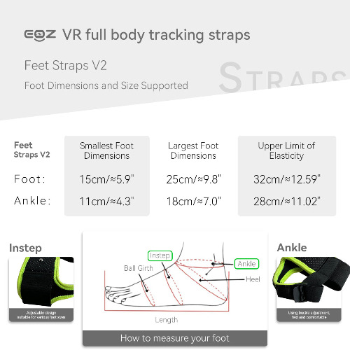 EOZ VR Straps | Feet V2 (Left and Right)