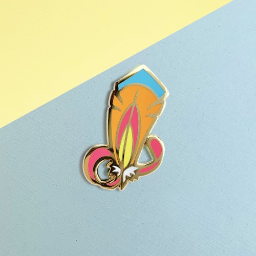 Mega Pidgeot Feather Enamel Pin by Shumi Collective