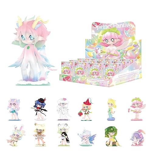POP MART Azura Spring Fantasy Blind Box Figures, Random Design Mystery Toys for Modern Home Decor, Collectible Toy Set for Desk Accessories, 12PC