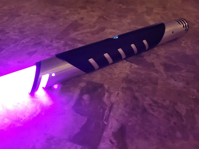 Color Changing Lightsaber with Sound – "Elite Saber" Extremely Durable, Aluminum Hilt, Rounded Shaped Emitter, RGB, Star Wars Bossaber