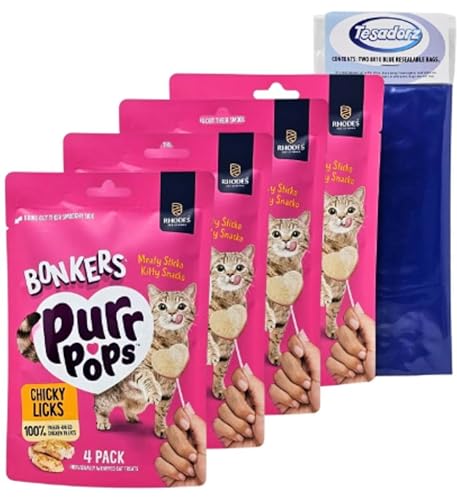 Purr Pops (Pack of 4) Cat Treat Bundle
