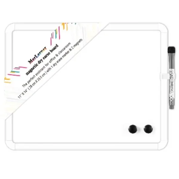 MerLerner 11" x 14'' Magnetic Dry Erase Board Set 4 in 1 White Board with Magnet  Marker Magnetic, Dry Erase Boards with Hooks, White Board Small for Work  Study.