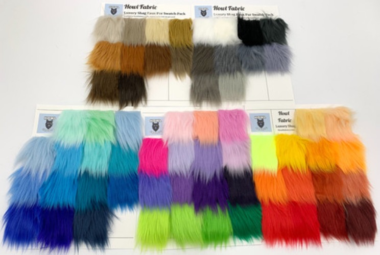 Luxury Shag Faux Fur Swatch Pack