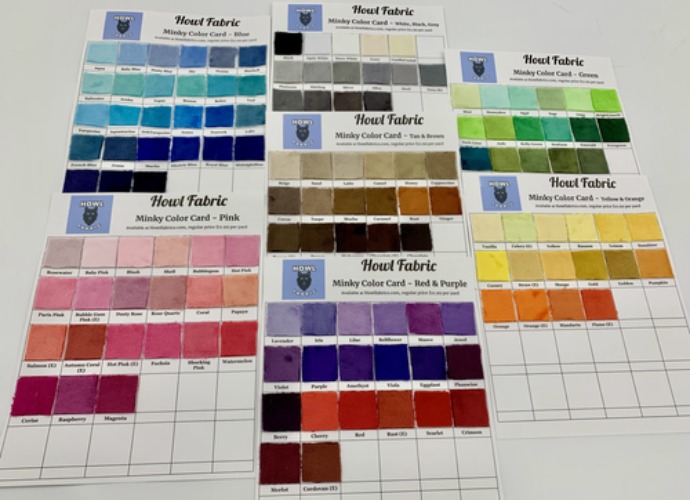 Minky Cuddle Solid Swatch Pack | Howl Fabric