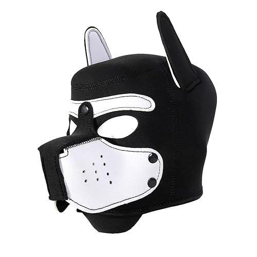Neoprene Pup Hood - White - One Size