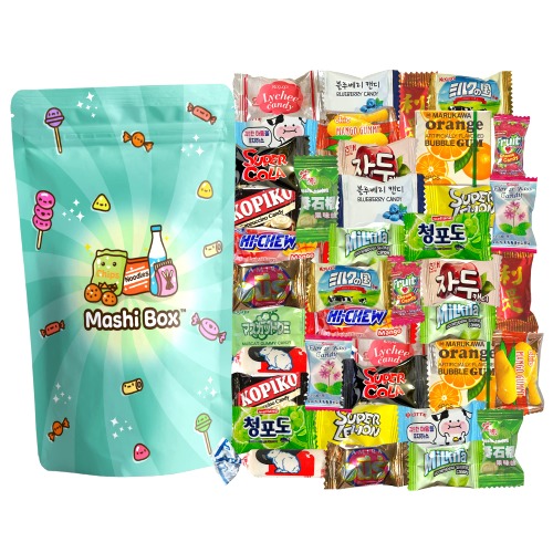 Mashi Box Asian Candy Mystery Variety Pack | 40 PCS | Japanese Candy, Chinese Candy, Vietnamese Candy, Korean Candy Mix - 