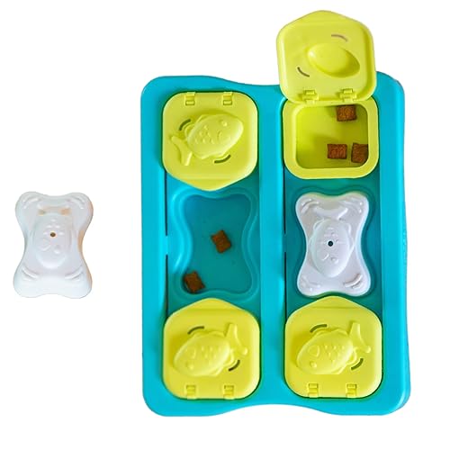 Catstages Kitty Cube Interactive Cat Treat Puzzle, Blue - Kitty Cube