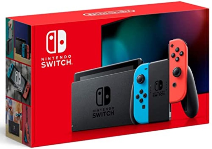 Nintendo Switch with Neon Blue and Neon Red Joy‑Con - Neon Blue and Red