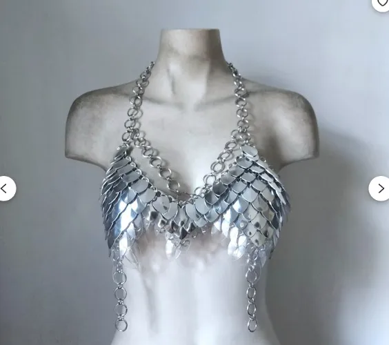 (GOLD!!) Scale Mail top :D