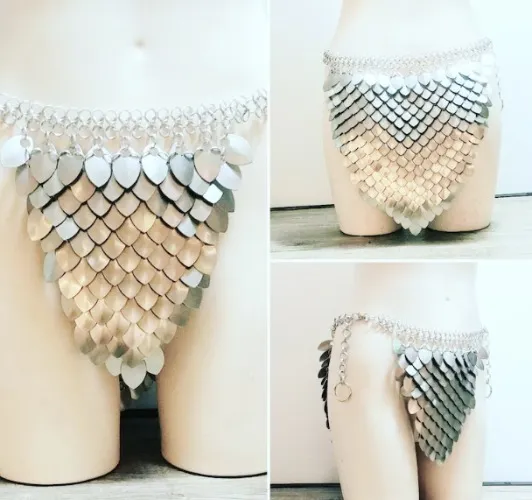 (GOLD!!) Scale Mail panties! 