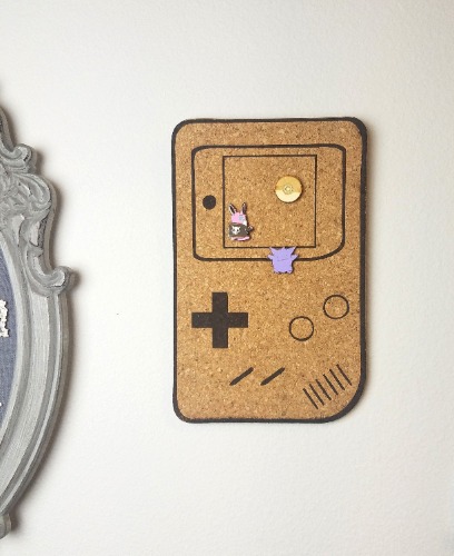 Gameboy Cork Board - 3 sizes! | 24 inches