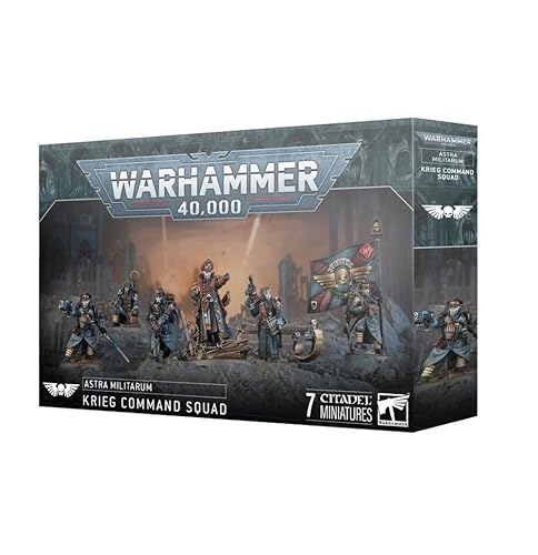 Games Workshop - Warhammer 40,000 Astra Militarum Krieg Command Squad Model Kit