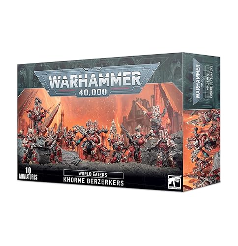 Games Workshop Warhammer 40,000 World Eaters: Khorne Berzerkers 43-10-99-12-01-02-153 Red One Size