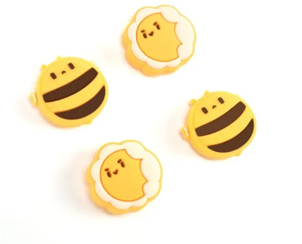 GeekShare Cute Silicone Joycon Thumb Grip Caps | Sunflower & Bee