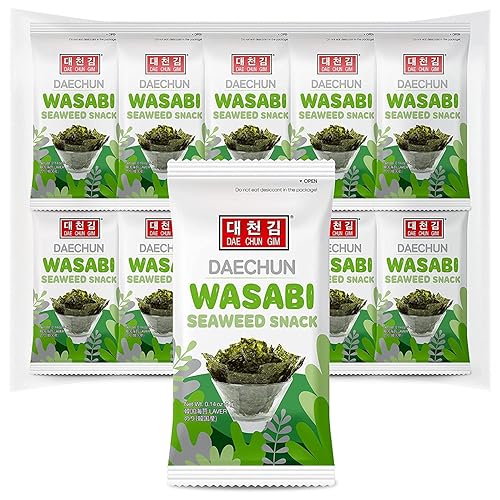 Daechun(Choi''s1) Wasabi Seaweed Snack, 21 Pack, Product of Korea