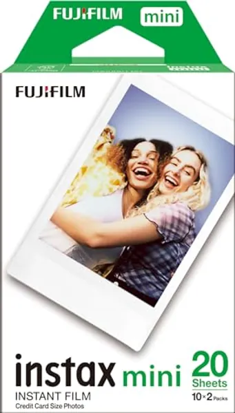 instax mini instant film White Border, 20 shot Pack, suitable for all mini cameras and printers