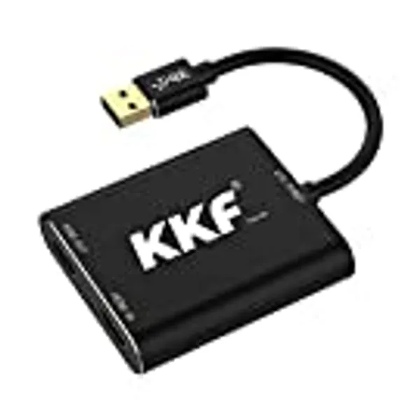KKF HDMI Video Capture Card, 4K USB 3.0 Capture Card for Live Streaming and Recording, 1080P 60FPS Game Capture Device Work on PS5 PS4 Xbox Nintendo Switch 3ds DSLR OBS with HD Ultra-Low Latency