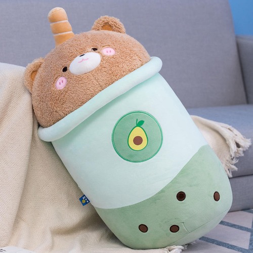 Boba Milk Tea Plush Playtoy - green / 30cm
