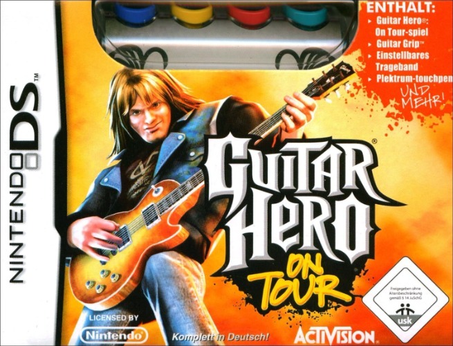 Nintendo DS - Guitar Hero on Tour + Guitar Grip (вживаний, німецька версія)
