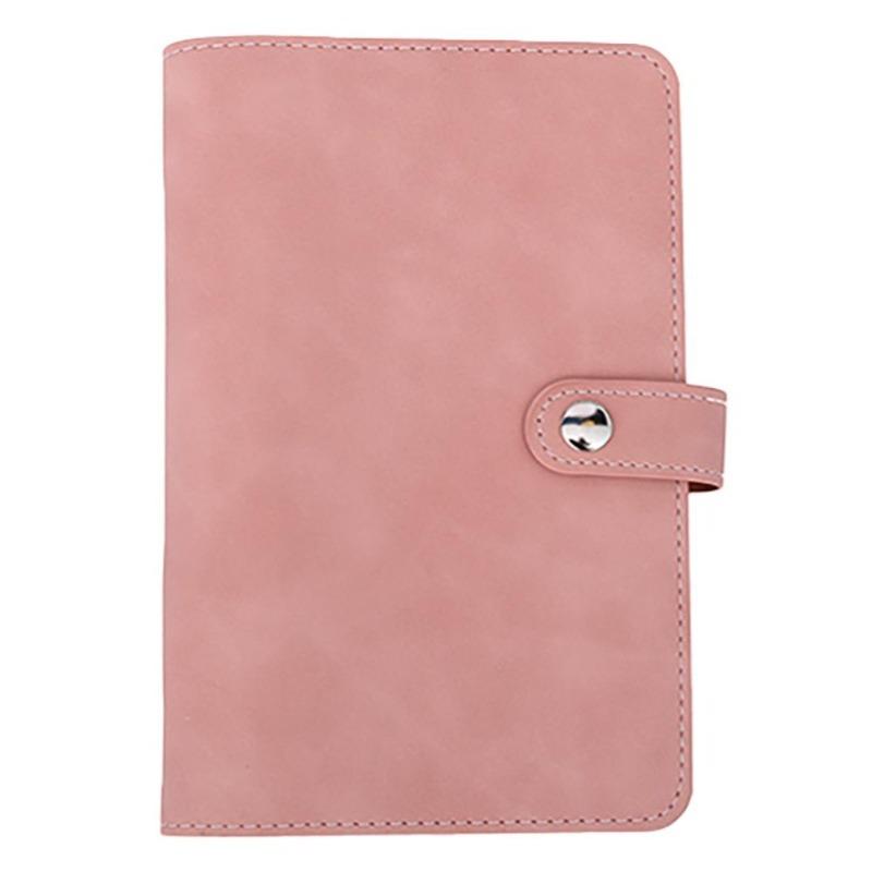 Vegan Leather Organizational Notebook/Journal A5/A6 (3 Paper Options) - A6 Small / Blush Pink / Line Paper Only