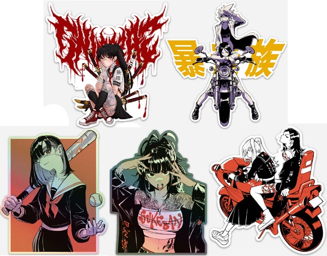 World On Fire Stickers 5 Pack