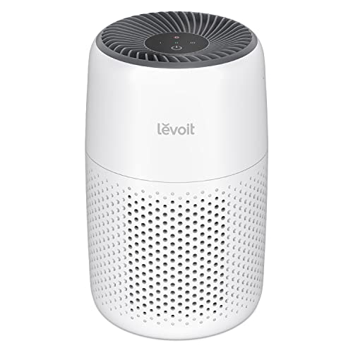 LEVOIT Air Purifiers for Bedroom Home, 3-in-1 Filter Cleaner with Fragrance Sponge for Better Sleep, Filters Smoke, Allergies, Pet Dander, Odor, Dust, Office, Desktop, Portable, Core Mini, White - White - Air Purifier