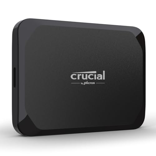 Crucial X9 2TB Portable External SSD - Up to 1050MB/s, External Solid State Drive, Works with PlayStation, Xbox, PC and Mac, USB-C 3.2 - CT2000X9SSD902 - 2TB - X9 (1050MB/s)