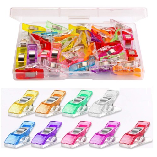 Multipurpose Sewing Clips 30 Pcs Premium Quilting Clips Assorted Colors Fabric Clips for Sewing Supplies Quilting Accessories Crafting Tools - 