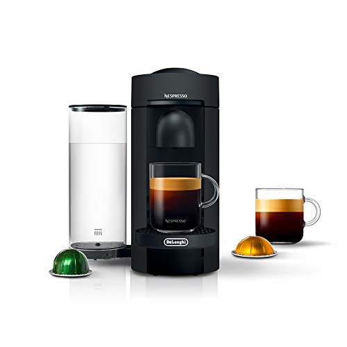De'Longhi Nespresso VertuoPlus Coffee and Espresso Machine by De'Longhi, 38 ounces, Matte Black - Matte Black