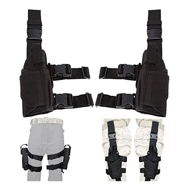 
                            Left Hand & Right Hand Adjustable Universal Waterproof Pistol/Gun Drop Puttee Leg Thigh Holster Pouch Holder
                        