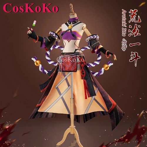 CosKoKo Arataki Itto Cosplay Game Genshin Impact Costume Sex Change Sweet Elegant Uniform Halloween Party Role Play Clothing New - AliExpress 200000532