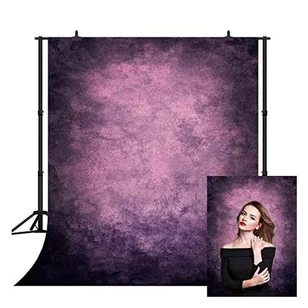 
                            CapiSco 5X7FT Retro Abstract Purple Portrait Backdrop Photography Portrait Abstract Background for Newborn Baby Child Adult Portrait Mannequin Vinyl Backdrop Photo Studio Background SCO184A
                        