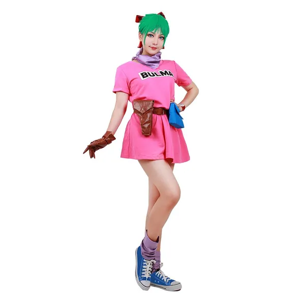 miccostumes Women's Bulma Cosplay Costume