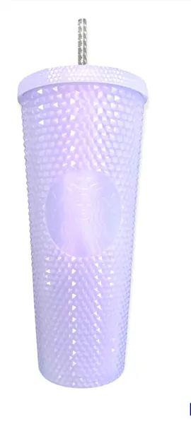 Starbucks 2021 Holiday Icy lilac Bling Studded Cold Cup Tumbler 24oz - Icy Lilac 24 OZ