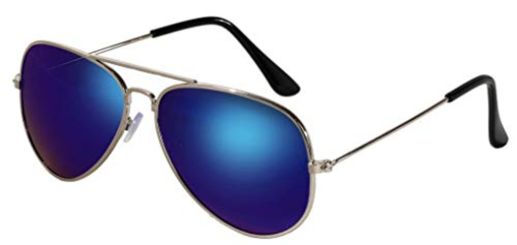 Blue Aviator Sunglasses