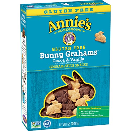 Annie's Gluten Free Cocoa and Vanilla Bunny Cookies, 6.75 oz - Vanilla - 6.75 Ounce (Pack of 1)