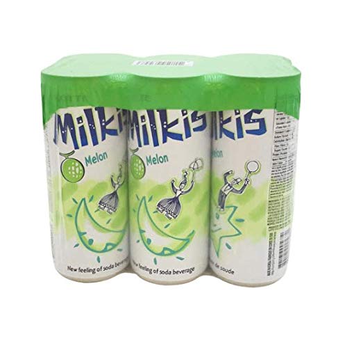 Lotte Milkis Soda Beverage, Melon and milk 8.45 Fl Oz (Pack of 6) - Melon - 8.45 Fl Oz (Pack of 6)