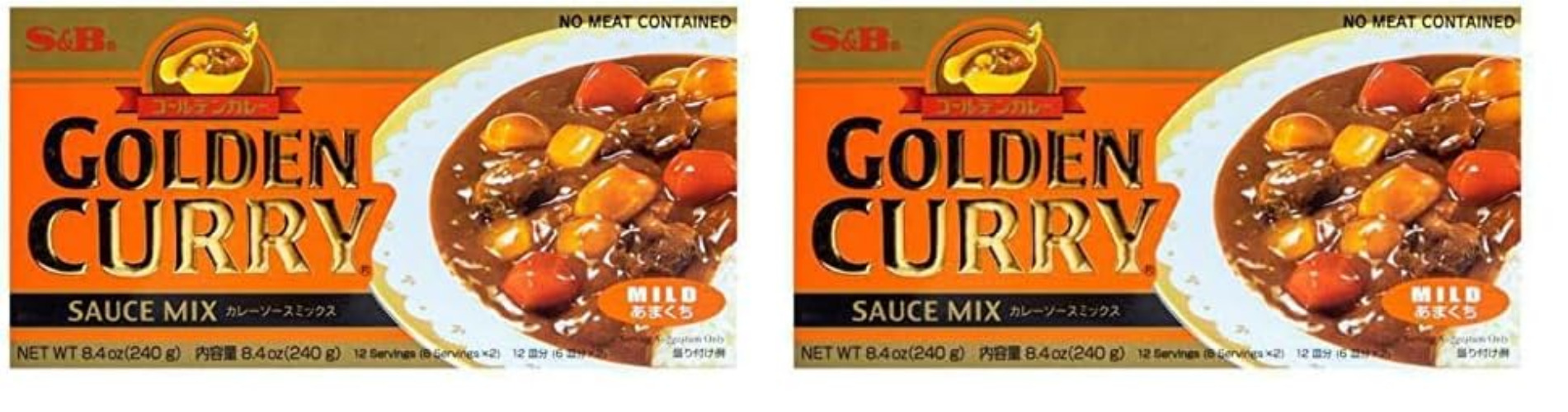 S&B Golden Curry Sauce Mix, Mild, 7.8 Ounce (Pack of 2) - Mild - 7.8 Ounce (Pack of 2)
