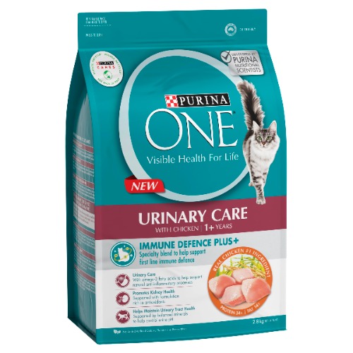Purina ONE Adult Urinary Tract Health Dry Cat Food, 2.8 kilograms - Medium Bag