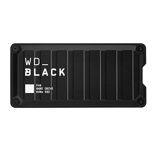 Western Digital 1TB P40 Game Drive SSD - Up to 2,000MB/s, RGB Lighting, Portable External Solid State Drive , Compatible with Playstation, Xbox, PC, & Mac - WDBAWY0010BBK-WESN - 1TB - SSD