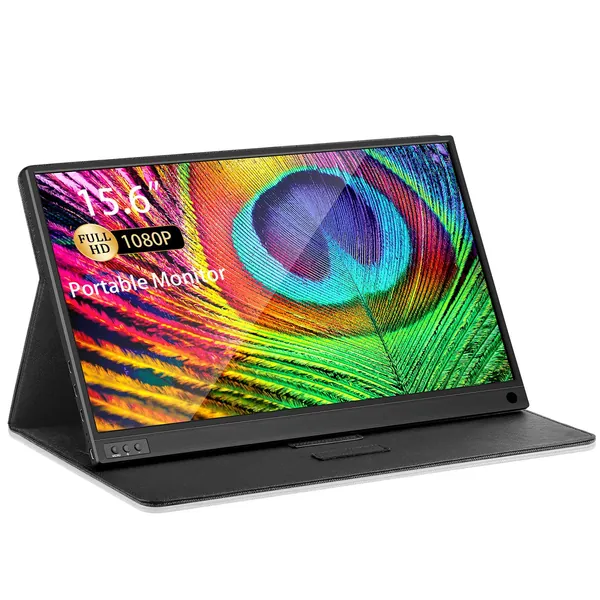 ZSCMALLS Portable Monitor 15.6 Inch Full HD Computer Display USB C Dual Monitor with Speaker, Gaming Monitor for PS3 PS4 Xbox Nintendo Raspberry pi - 