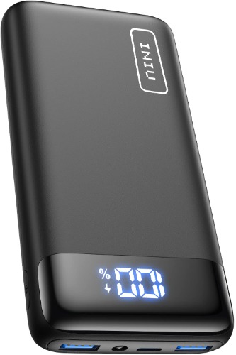 INIU Portable Charger, 22.5W 20000mAh USB C in & Out Power Bank Fast Charging, PD 3.0+QC 4.0 LED Display Phone Battery Pack Compatible with iPhone 14 13 12 Pro Samsung S21 Google LG iPad Tablet, etc. - Black