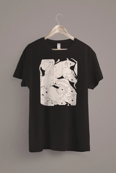 Cute Rat T-Shirt, Pastel Goth Clothing, Soft Grunge, Nu Goth, Pastel Grunge, Witchy Witch Clothing, Goth Clothing, Gothic Clothing