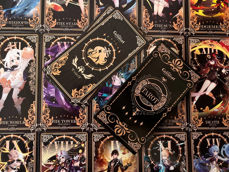 Genshin Impact Tarot, complete 78tarot,