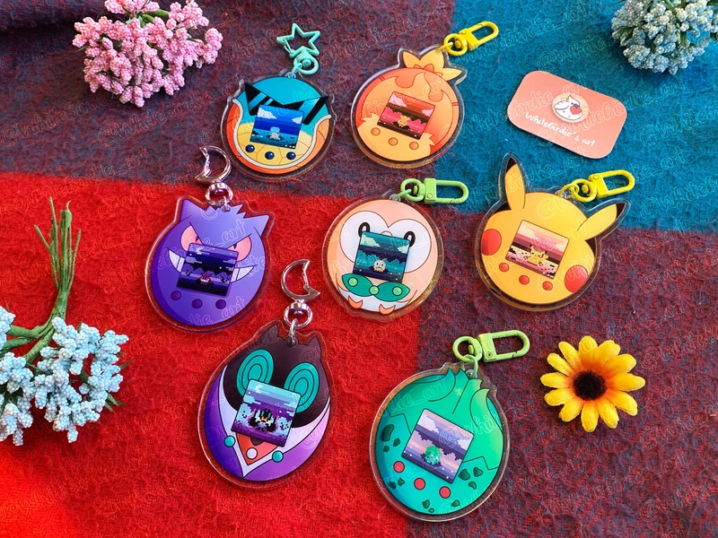 Pokemon Tamagotchi Keychains
