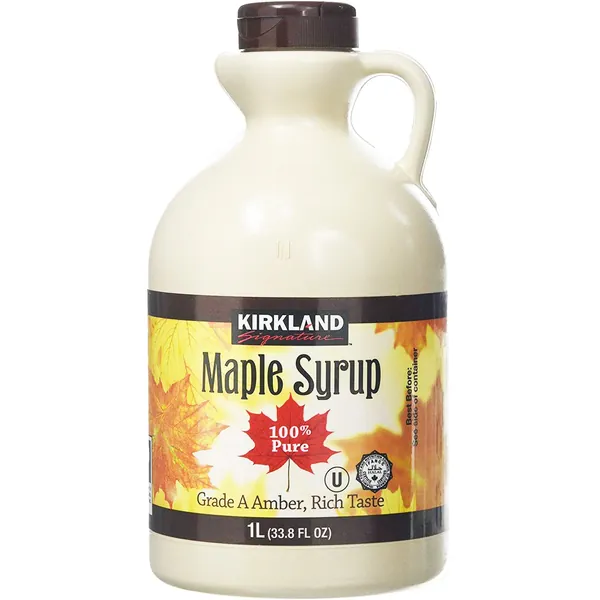 Kirkland 100 % kanadensisk lonnsirap grad A - (mork barnsten) rik smak - 1 liter (1,4 kg)