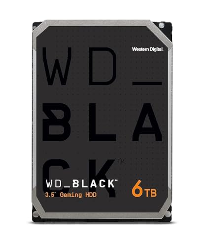 WD_BLACK 6TB Gaming Internal Hard Drive HDD - 7200 RPM, SATA 6 Gb/s, 128 MB Cache, 3.5" - WD6004FZWX - 6TB - 128 MB Cache - Hard Drive